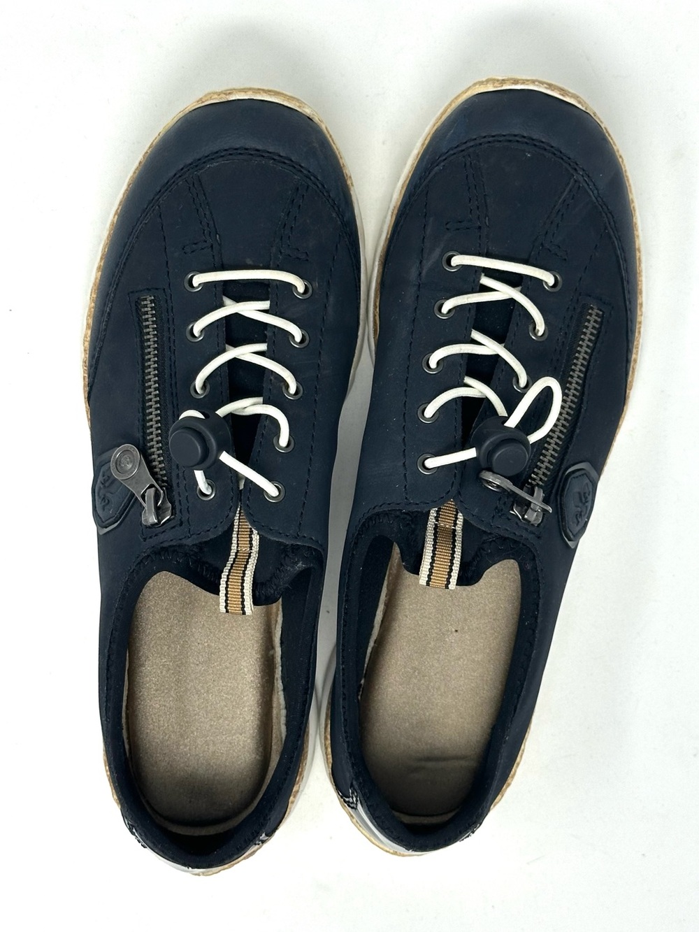Rieker Nikita Navy Blue Slip On Sneakers Women Sz 40 - Picture 2 of 10